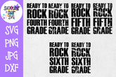 Ready to Rock Grade Milestones - School Milestones SVG - Last Day of School SVG - Bundle